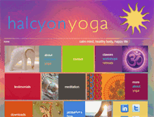 Tablet Screenshot of halcyonyoga.com